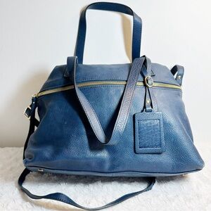 Gianni Conti Blue Crossbody Purse